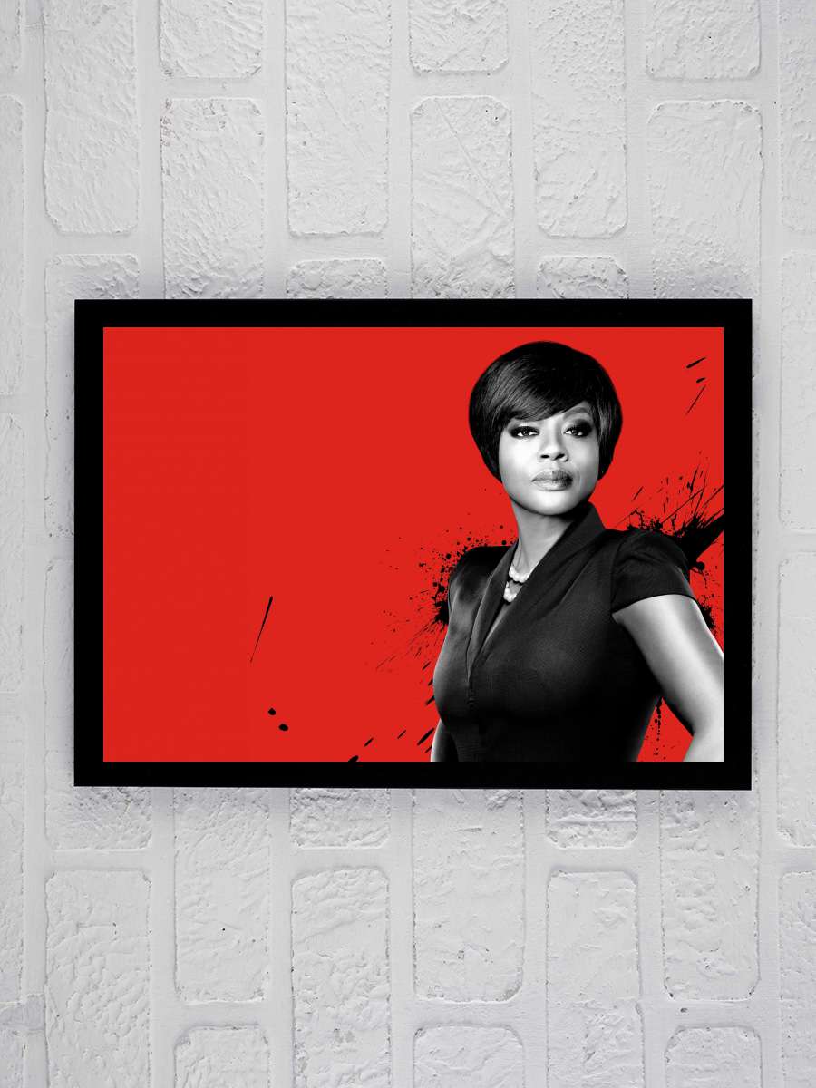 How to Get Away with Murder Dizi Tablo Siyah Çerçeveli Dizi Poster Duvar Tablo