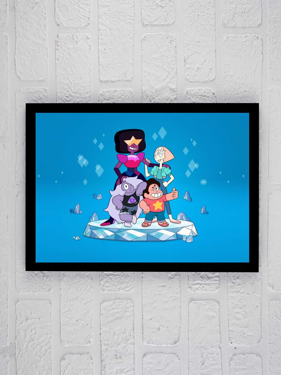 Steven Universe Dizi Tablo Siyah Çerçeveli Dizi Poster Duvar Tablo