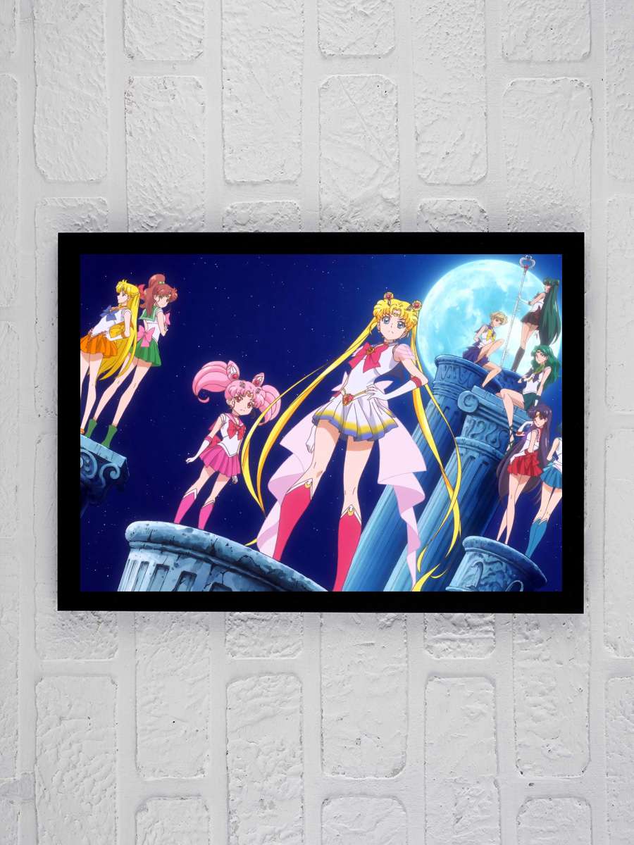 Ay Savaşçısı Kristali ./ Güzellik Savaşçısı Ay Savaşçısı Kristali ./ Sailor Moon Crystal - 美少女戦士セーラームーンクリスタル Dizi Tablo Siyah Çerçeveli Dizi Poster Duvar Tablo