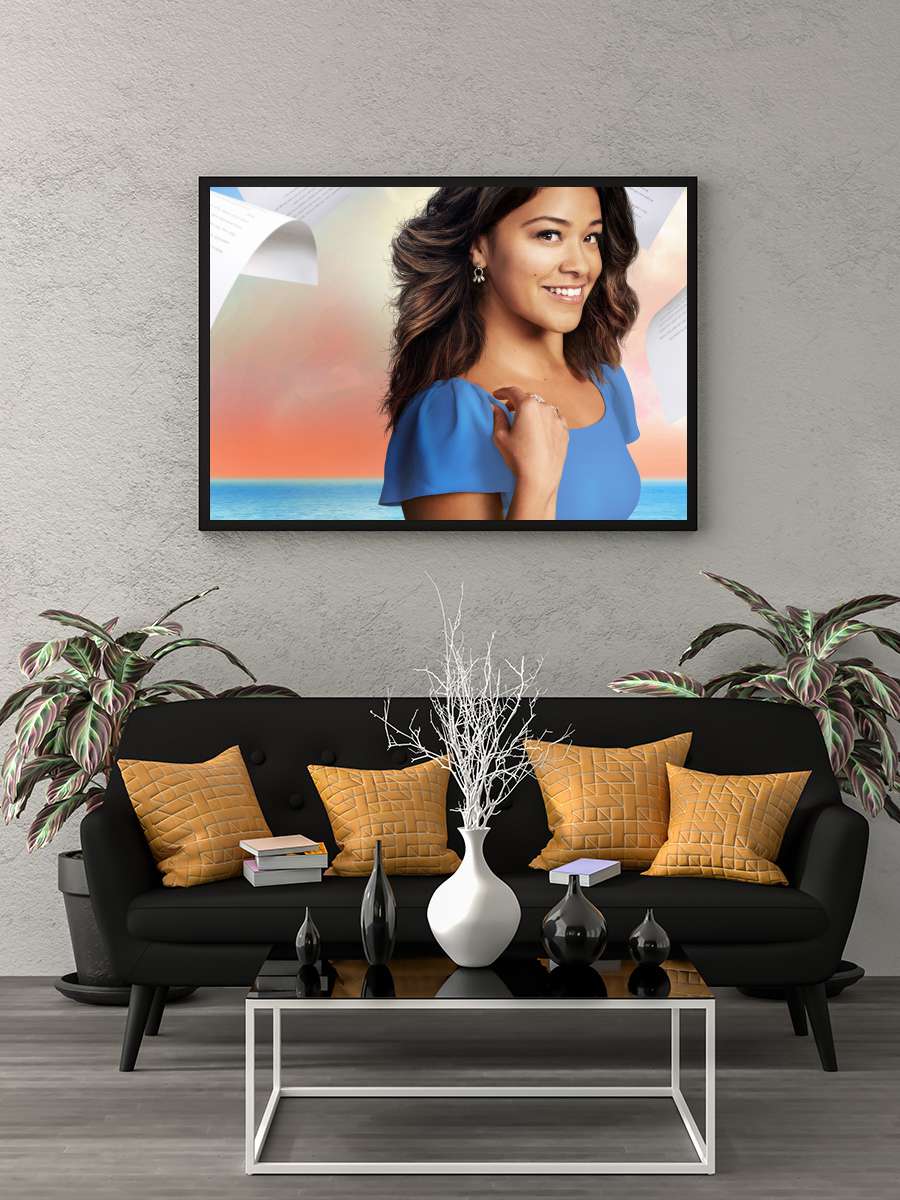 Jane the Virgin Dizi Tablo Siyah Çerçeveli Dizi Poster Duvar Tablo