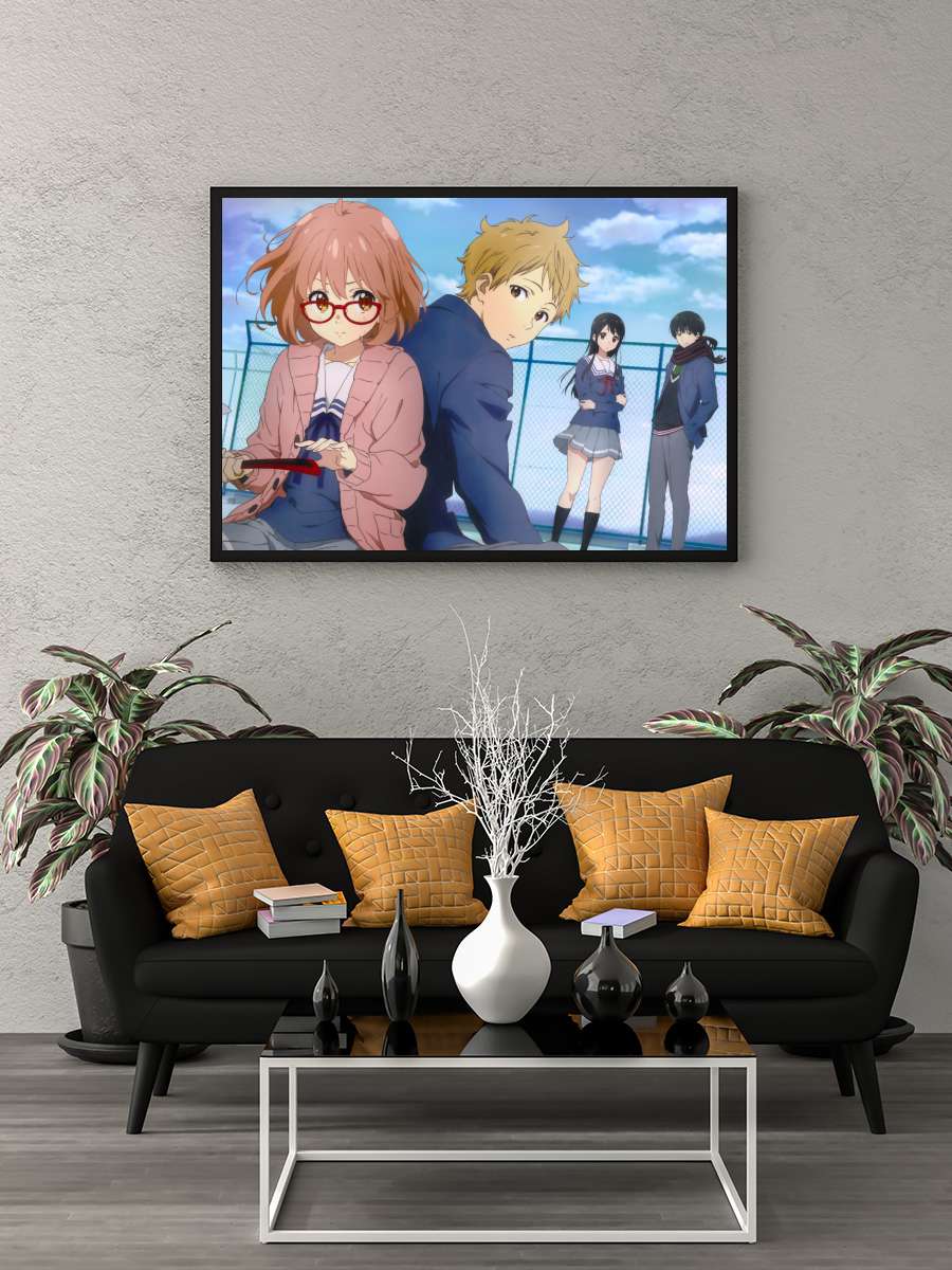 Kyokai no Kanata - 境界の彼方 Dizi Tablo Siyah Çerçeveli Dizi Poster Duvar Tablo