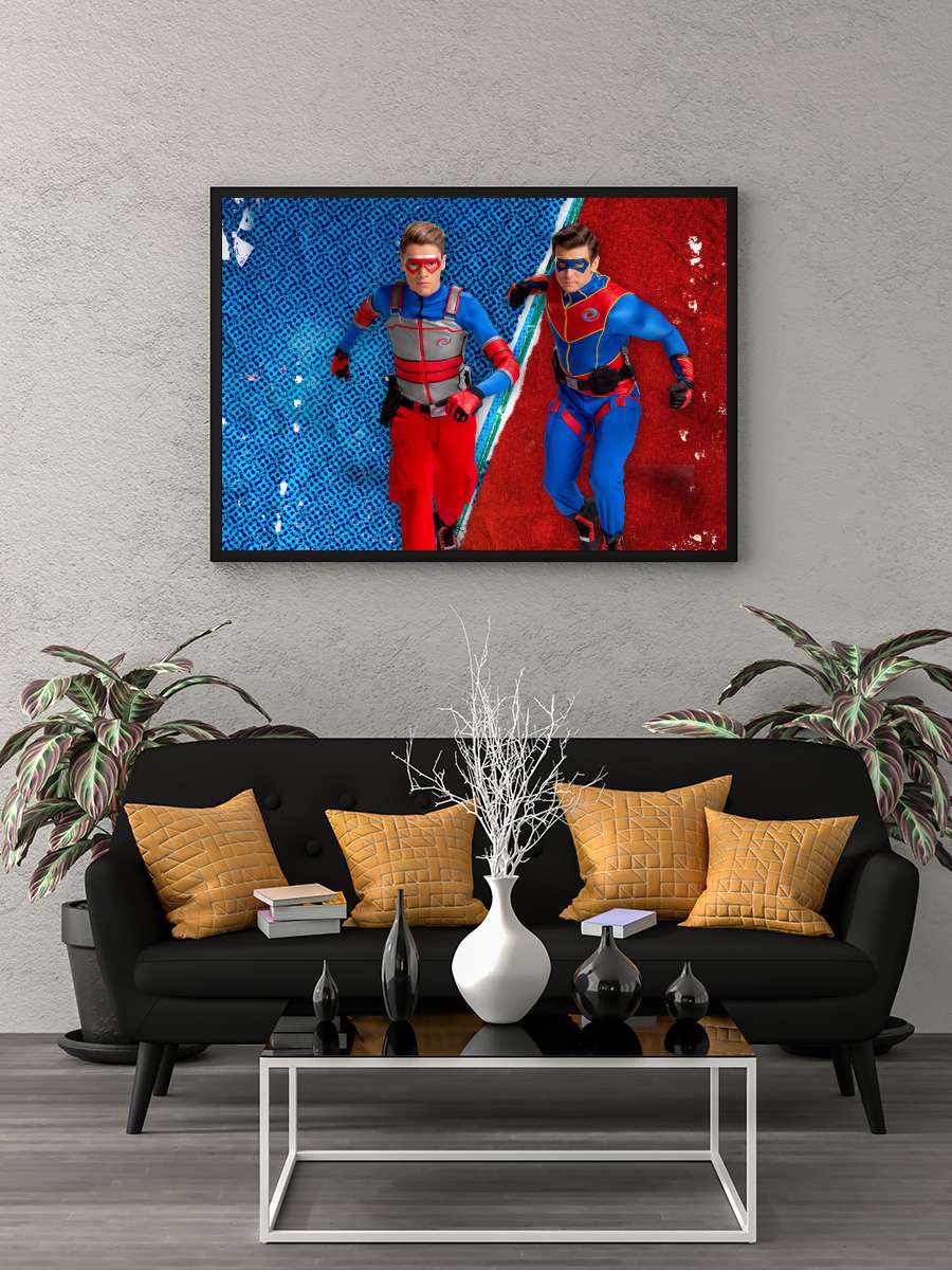 Henry Danger Dizi Tablo Siyah Çerçeveli Dizi Poster Duvar Tablo