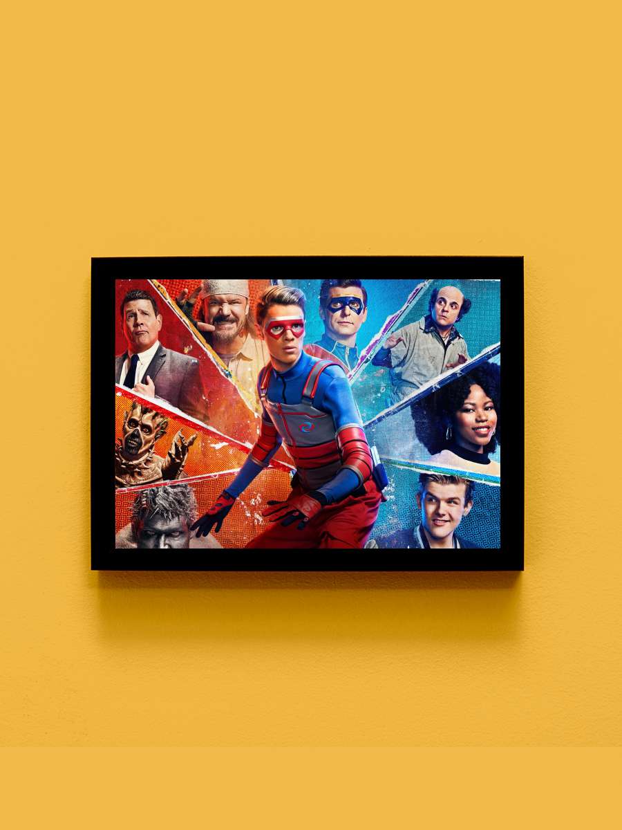 Henry Danger Dizi Tablo Siyah Çerçeveli Dizi Poster Duvar Tablo