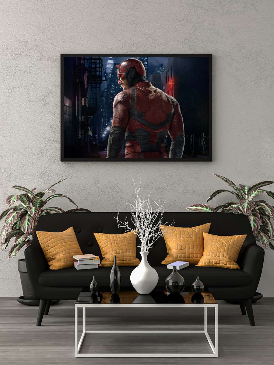 Marvel's Daredevil Dizi Tablo Siyah Çerçeveli Dizi Poster Duvar Tablo