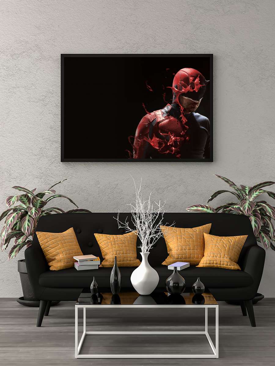 Marvel's Daredevil Dizi Tablo Siyah Çerçeveli Dizi Poster Duvar Tablo