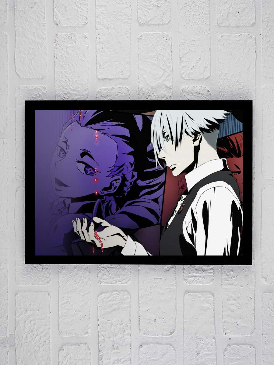 Death Parade - デス・パレード Dizi Tablo Siyah Çerçeveli Dizi Poster Duvar Tablo