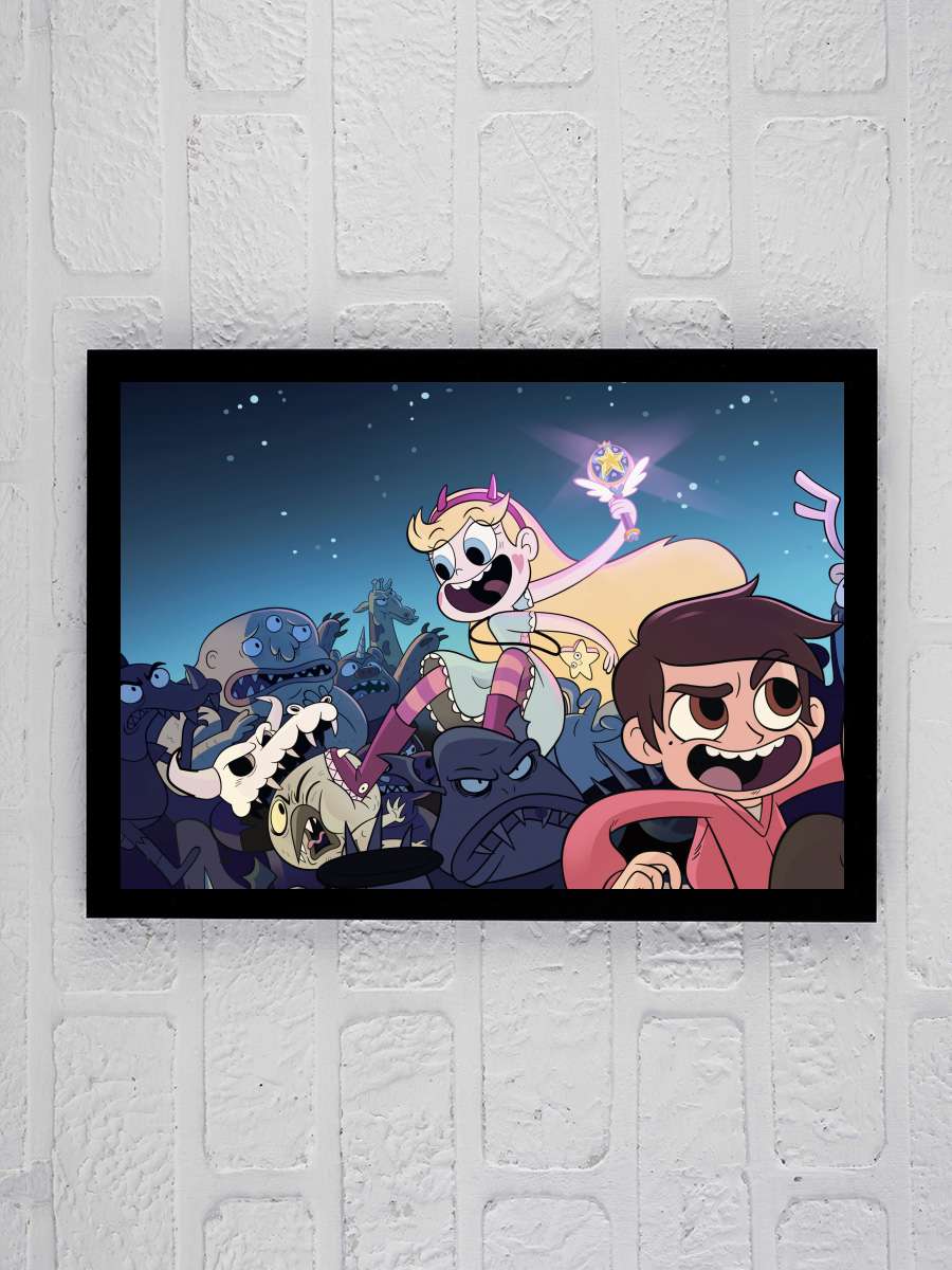 Star Kötü Güçlere Karşı - Star vs. the Forces of Evil Dizi Tablo Siyah Çerçeveli Dizi Poster Duvar Tablo