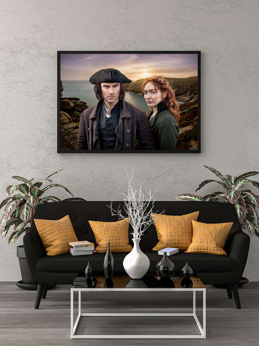 Poldark Dizi Tablo Siyah Çerçeveli Dizi Poster Duvar Tablo