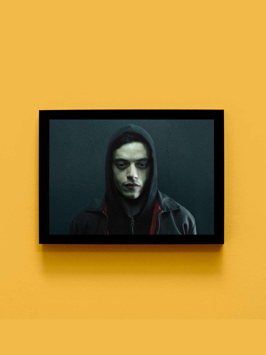 Mr. Robot Dizi Tablo Siyah Çerçeveli Dizi Poster Duvar Tablo