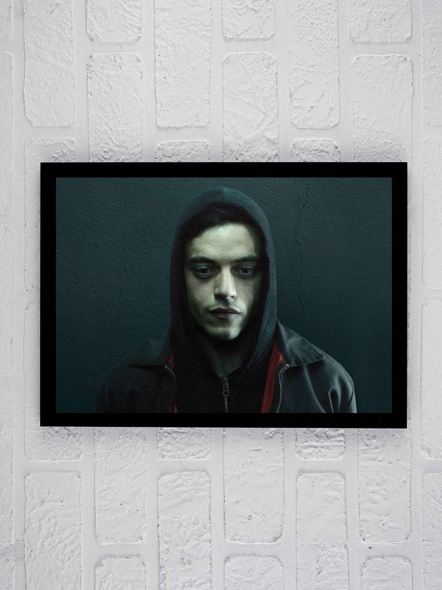 Mr. Robot Dizi Tablo Siyah Çerçeveli Dizi Poster Duvar Tablo