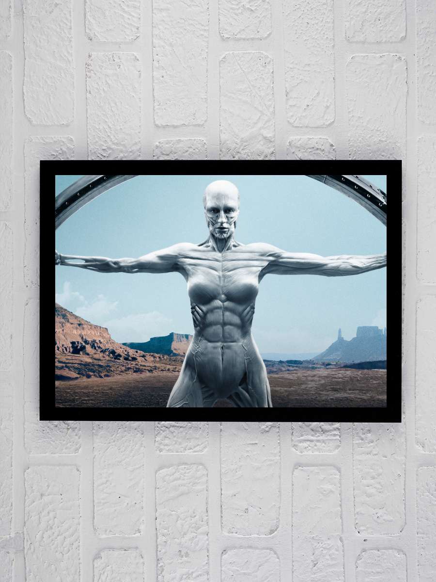 Westworld Dizi Tablo Siyah Çerçeveli Dizi Poster Duvar Tablo