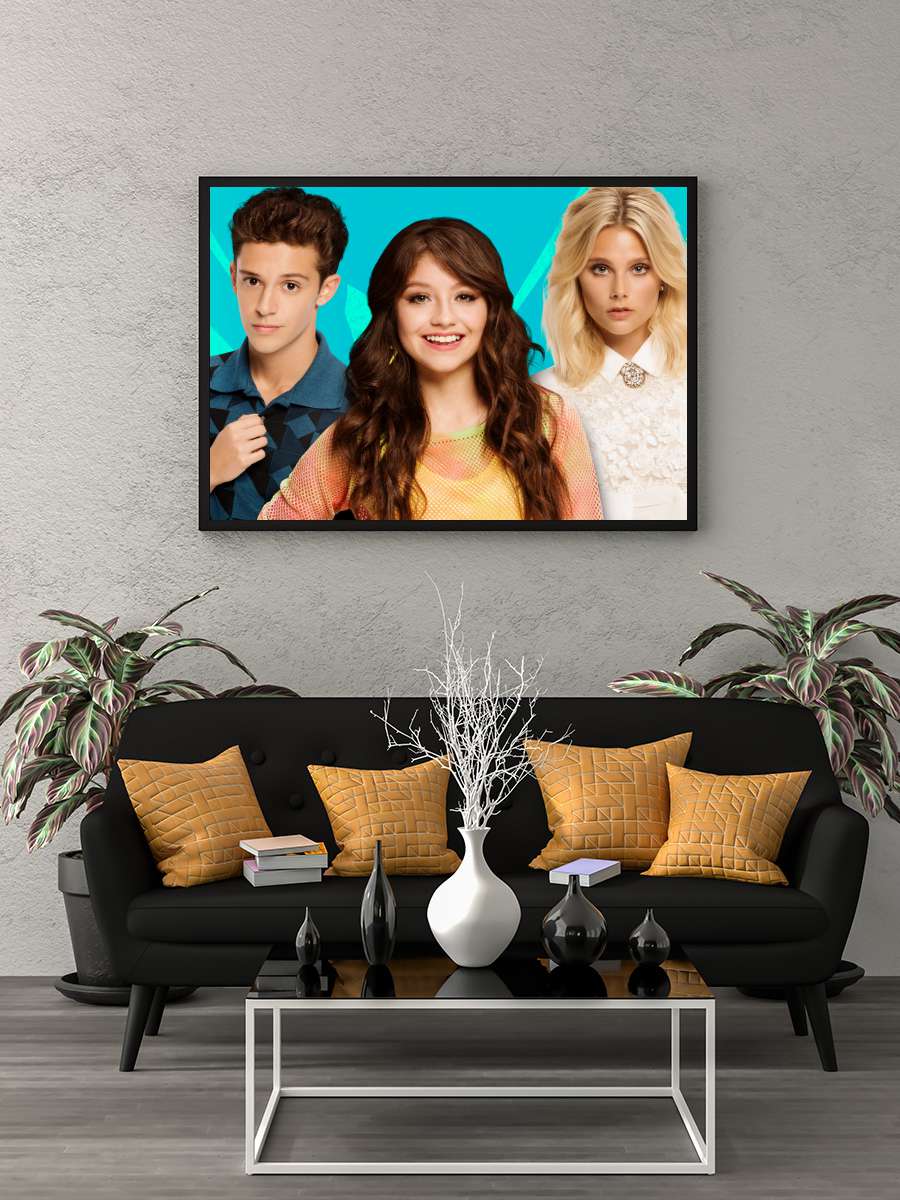 Soy Luna Dizi Tablo Siyah Çerçeveli Dizi Poster Duvar Tablo