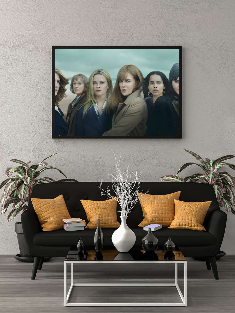 Big Little Lies Dizi Tablo Siyah Çerçeveli Dizi Poster Duvar Tablo