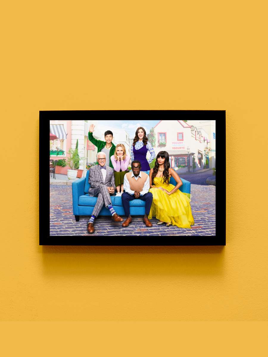 The Good Place Dizi Tablo Siyah Çerçeveli Dizi Poster Duvar Tablo