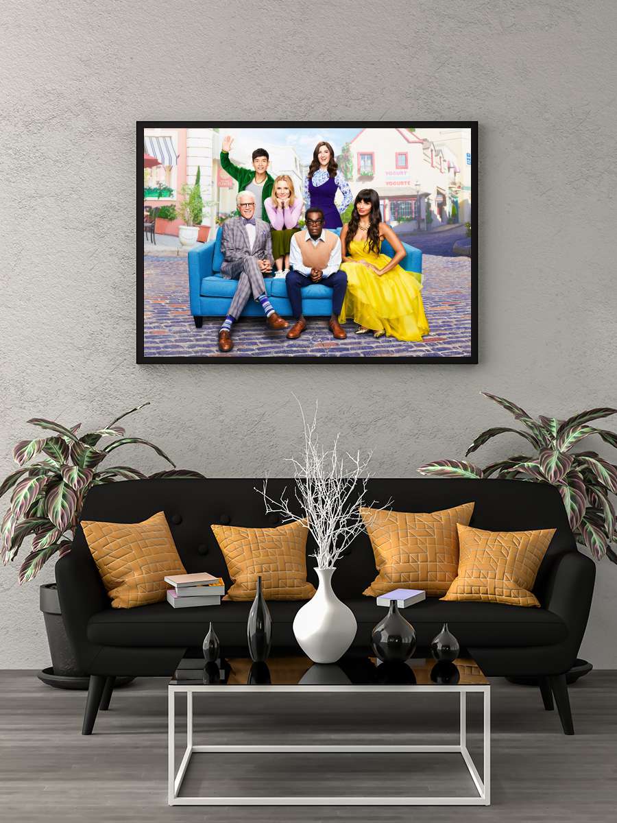 The Good Place Dizi Tablo Siyah Çerçeveli Dizi Poster Duvar Tablo