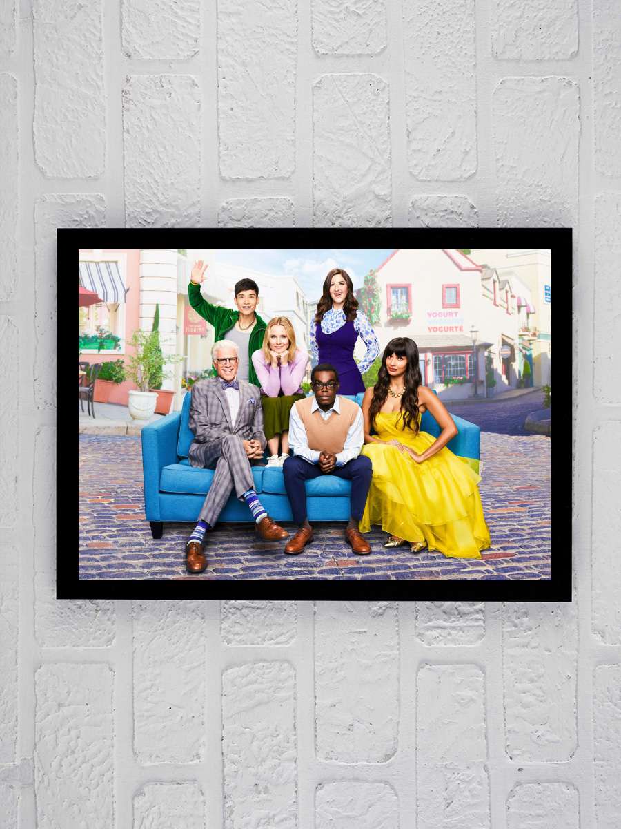 The Good Place Dizi Tablo Siyah Çerçeveli Dizi Poster Duvar Tablo