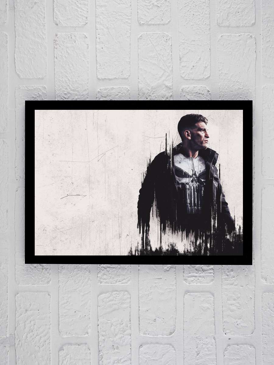 Marvel's The Punisher Dizi Tablo Siyah Çerçeveli Dizi Poster Duvar Tablo