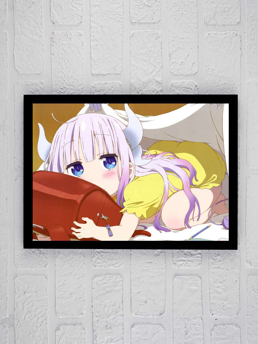 Miss Kobayashi's Dragon Maid - 小林さんちのメイドラゴン Dizi Tablo Siyah Çerçeveli Dizi Poster Duvar Tablo