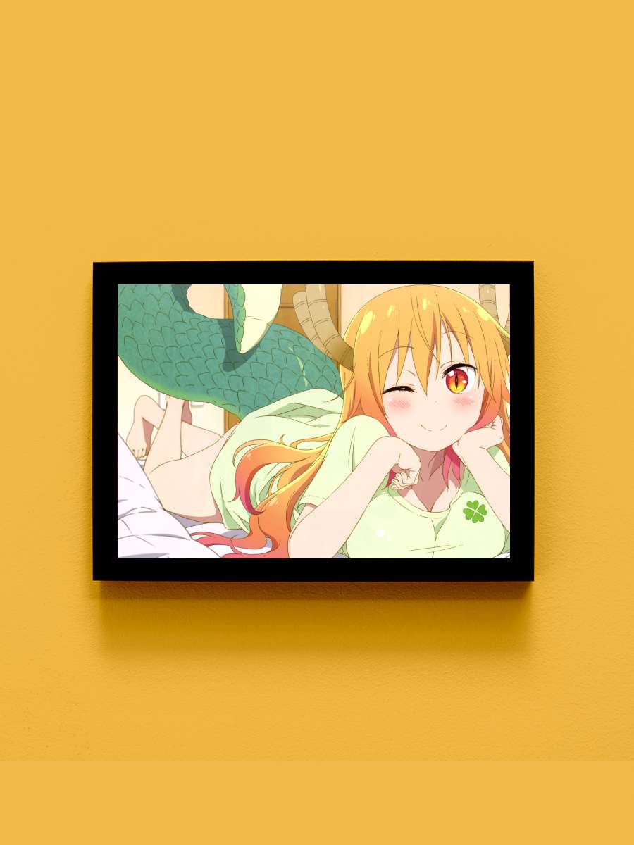 Miss Kobayashi's Dragon Maid - 小林さんちのメイドラゴン Dizi Tablo Siyah Çerçeveli Dizi Poster Duvar Tablo