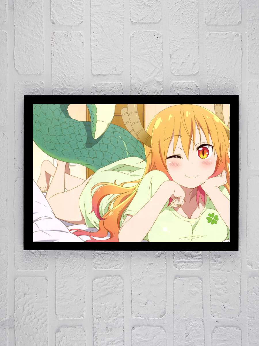 Miss Kobayashi's Dragon Maid - 小林さんちのメイドラゴン Dizi Tablo Siyah Çerçeveli Dizi Poster Duvar Tablo