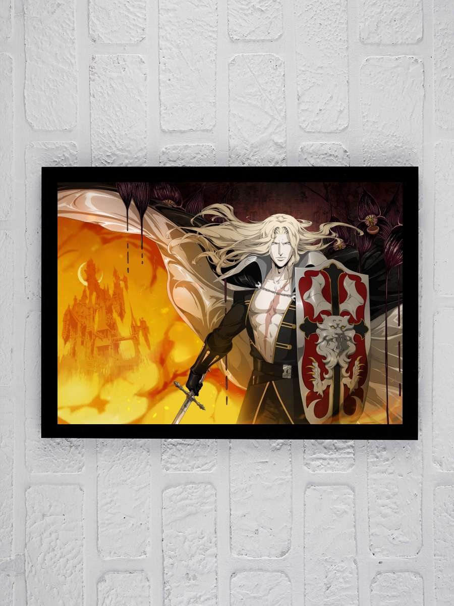 Castlevania Dizi Tablo Siyah Çerçeveli Dizi Poster Duvar Tablo