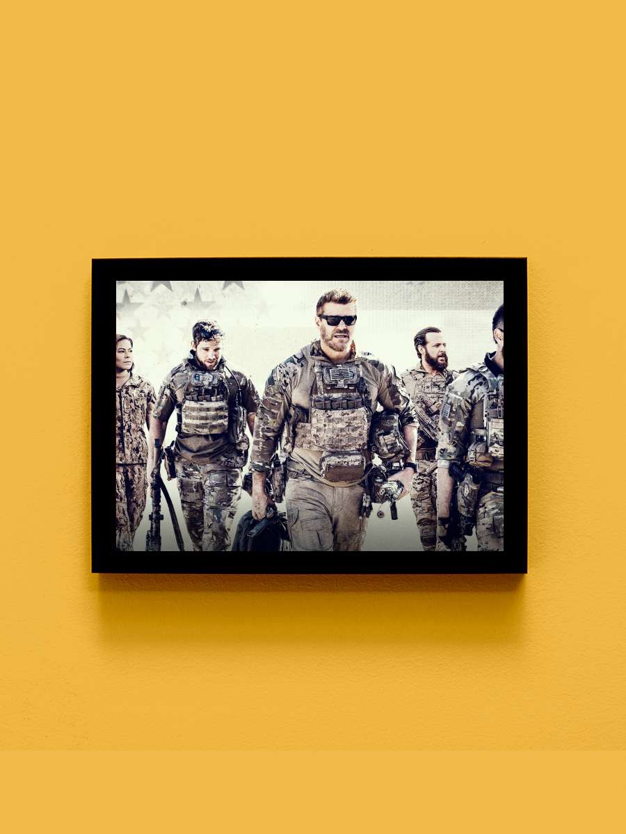 SEAL Team Dizi Tablo Siyah Çerçeveli Dizi Poster Duvar Tablo