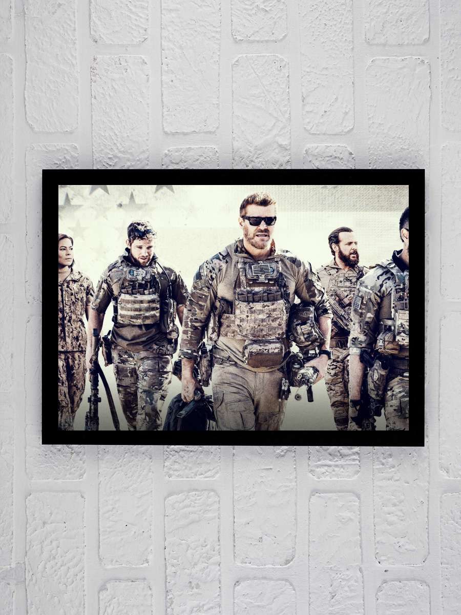 SEAL Team Dizi Tablo Siyah Çerçeveli Dizi Poster Duvar Tablo