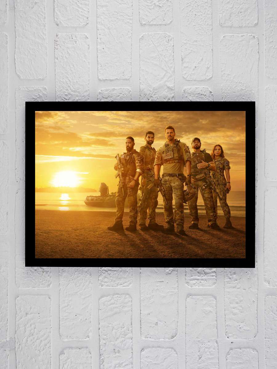 SEAL Team Dizi Tablo Siyah Çerçeveli Dizi Poster Duvar Tablo