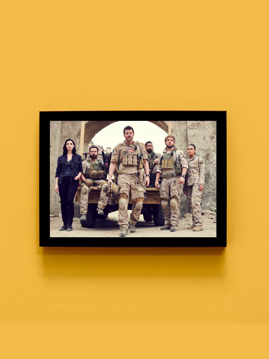 SEAL Team Dizi Tablo Siyah Çerçeveli Dizi Poster Duvar Tablo