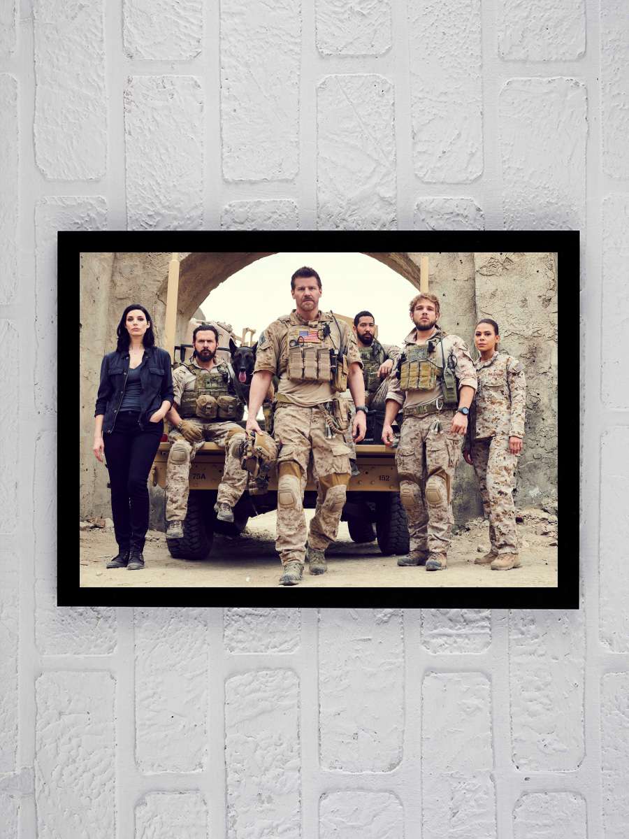 SEAL Team Dizi Tablo Siyah Çerçeveli Dizi Poster Duvar Tablo