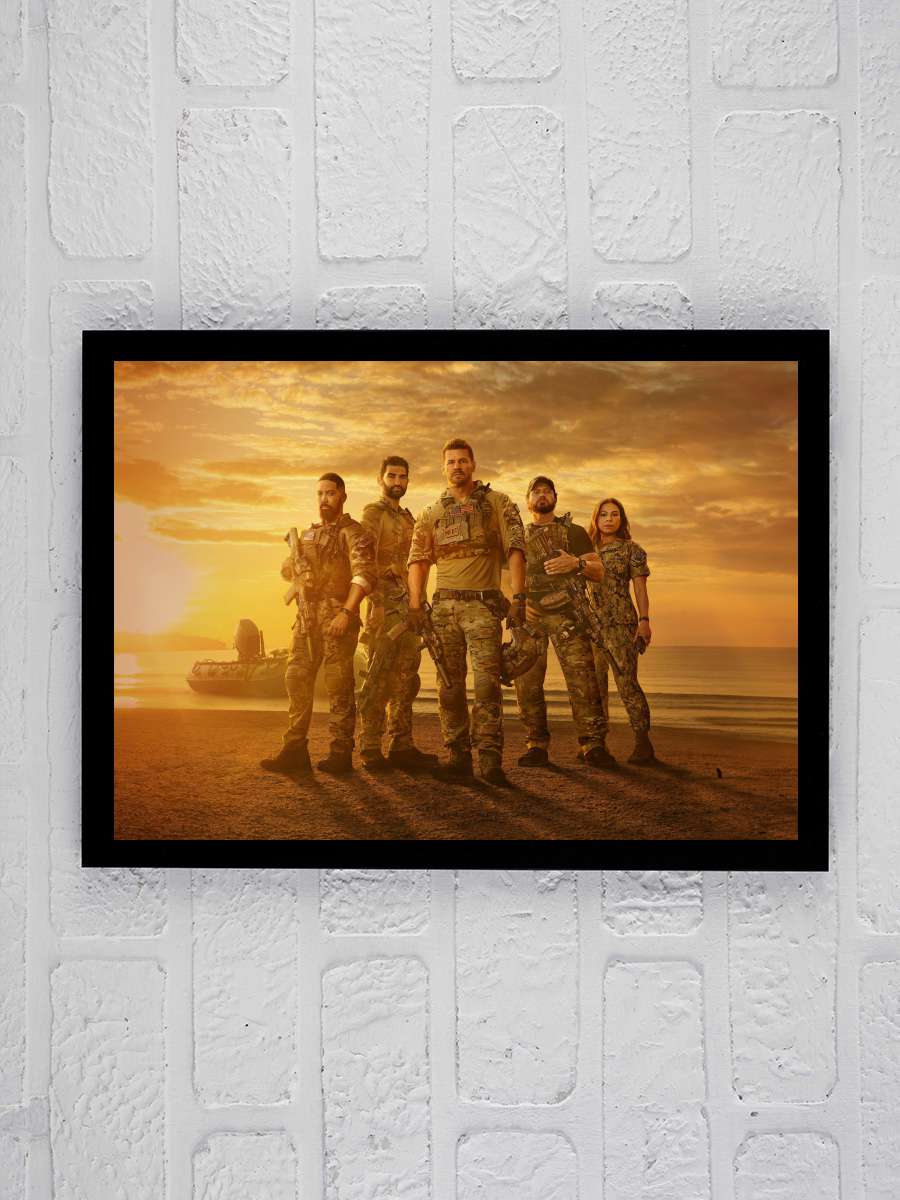 SEAL Team Dizi Tablo Siyah Çerçeveli Dizi Poster Duvar Tablo