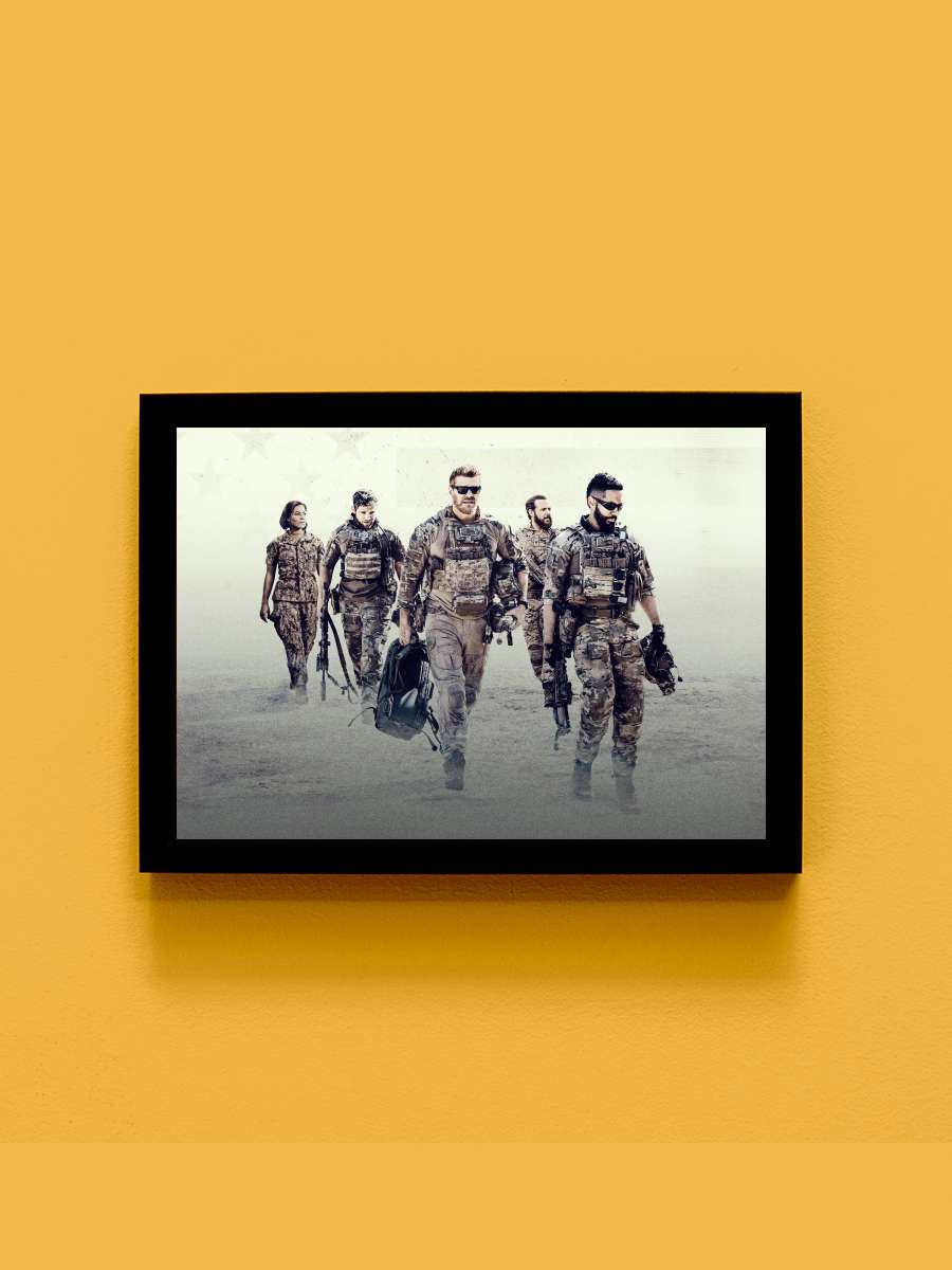 SEAL Team Dizi Tablo Siyah Çerçeveli Dizi Poster Duvar Tablo