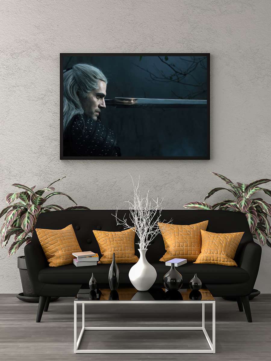 The Witcher Dizi Tablo Siyah Çerçeveli Dizi Poster Duvar Tablo