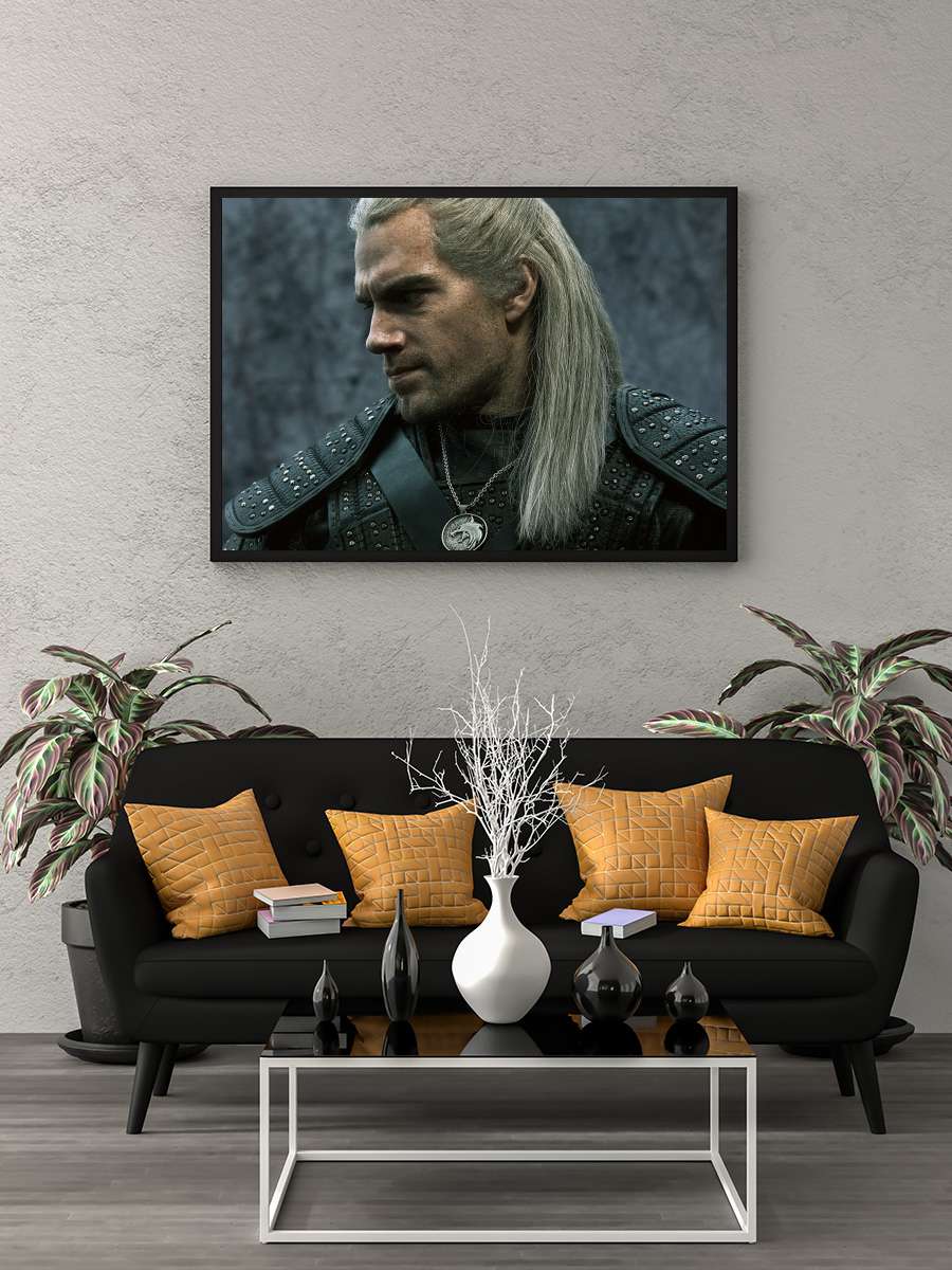 The Witcher Dizi Tablo Siyah Çerçeveli Dizi Poster Duvar Tablo