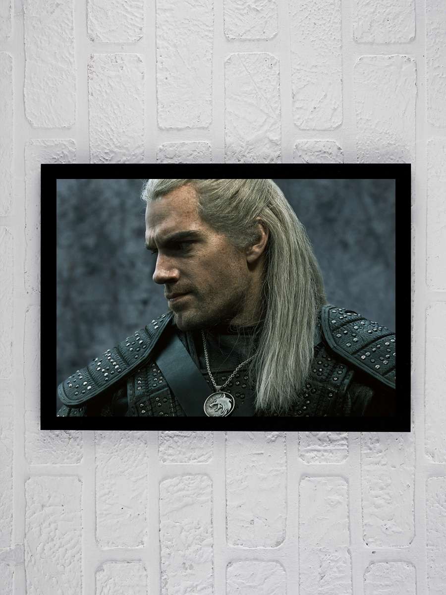 The Witcher Dizi Tablo Siyah Çerçeveli Dizi Poster Duvar Tablo