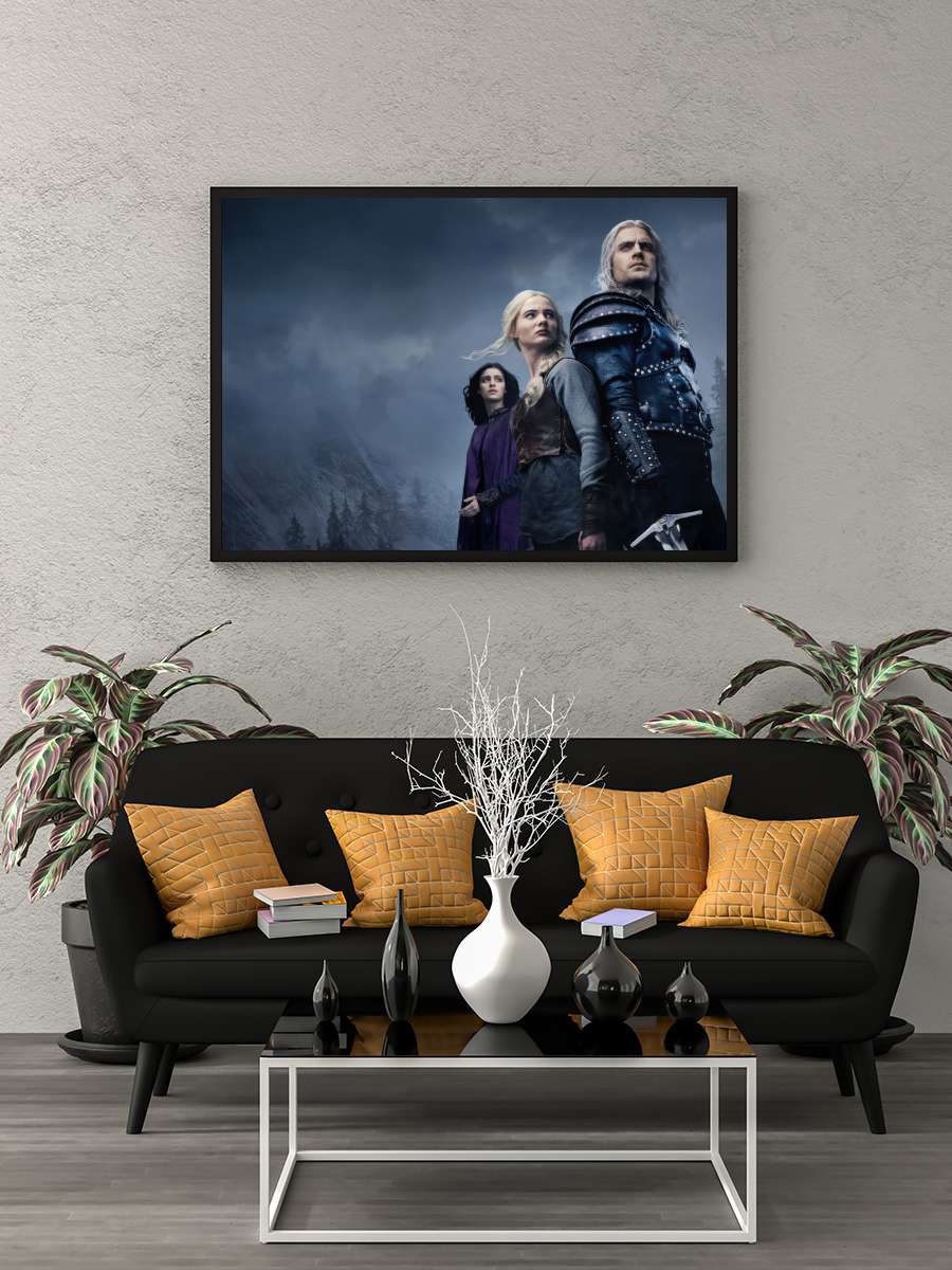 The Witcher Dizi Tablo Siyah Çerçeveli Dizi Poster Duvar Tablo