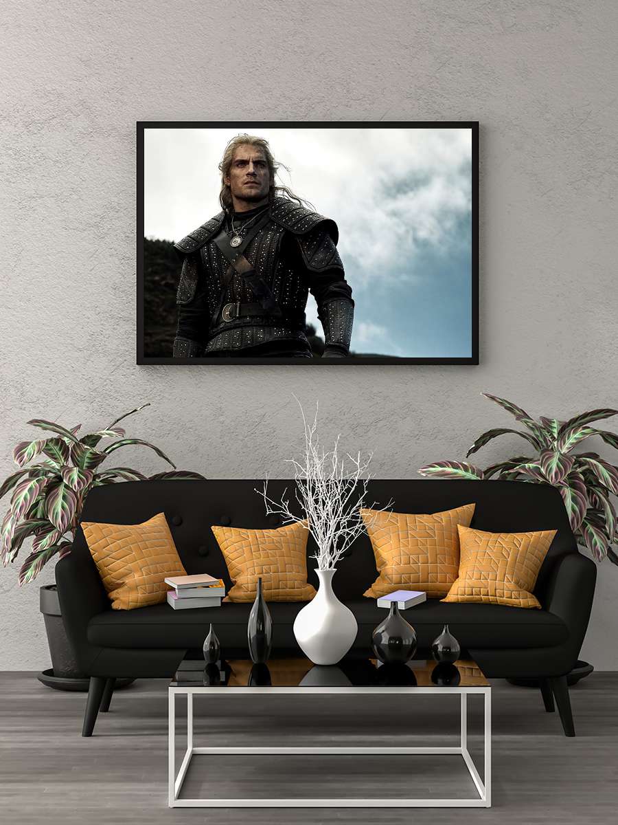 The Witcher Dizi Tablo Siyah Çerçeveli Dizi Poster Duvar Tablo