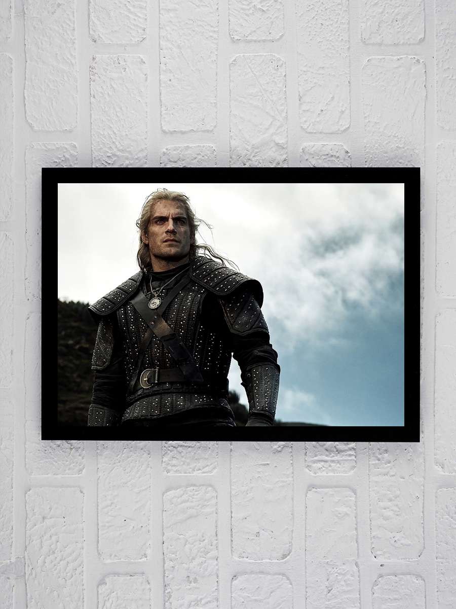 The Witcher Dizi Tablo Siyah Çerçeveli Dizi Poster Duvar Tablo