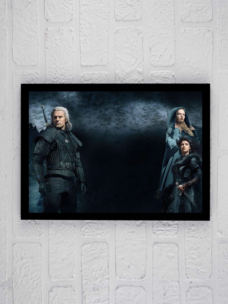 The Witcher Dizi Tablo Siyah Çerçeveli Dizi Poster Duvar Tablo