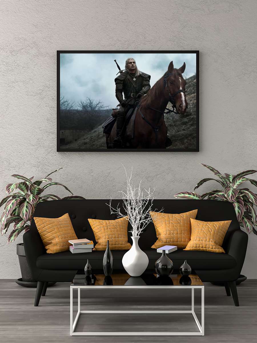 The Witcher Dizi Tablo Siyah Çerçeveli Dizi Poster Duvar Tablo