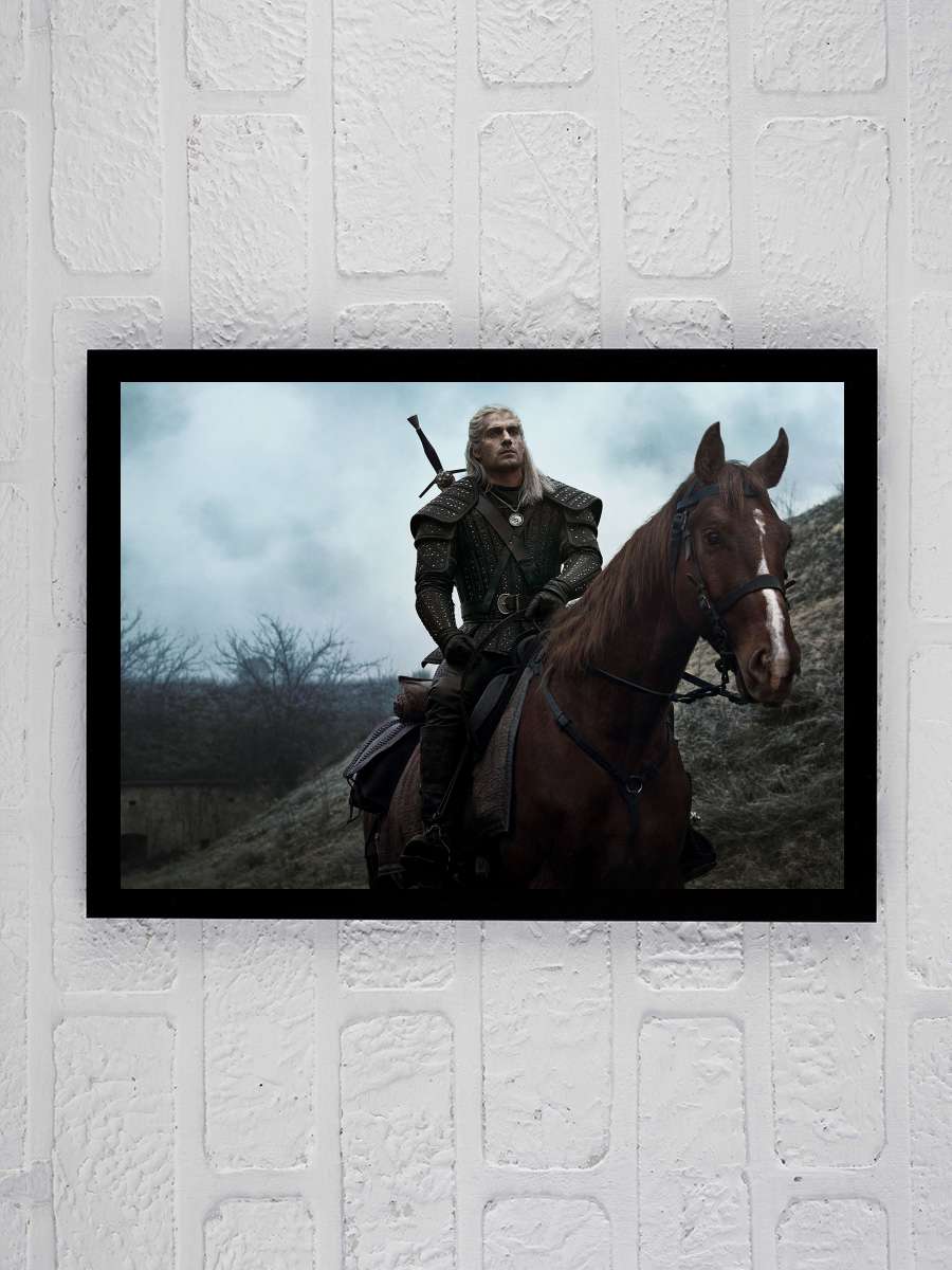 The Witcher Dizi Tablo Siyah Çerçeveli Dizi Poster Duvar Tablo