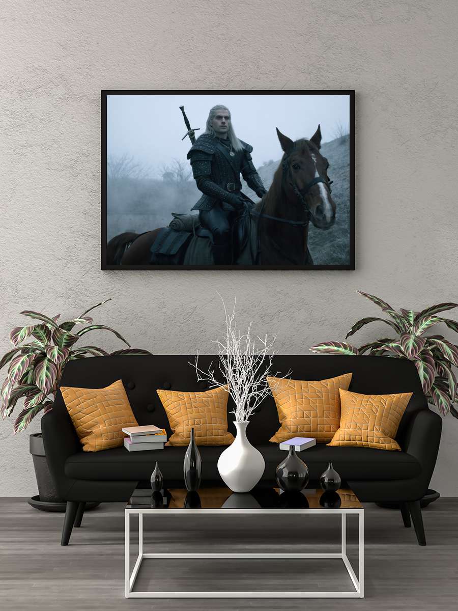 The Witcher Dizi Tablo Siyah Çerçeveli Dizi Poster Duvar Tablo