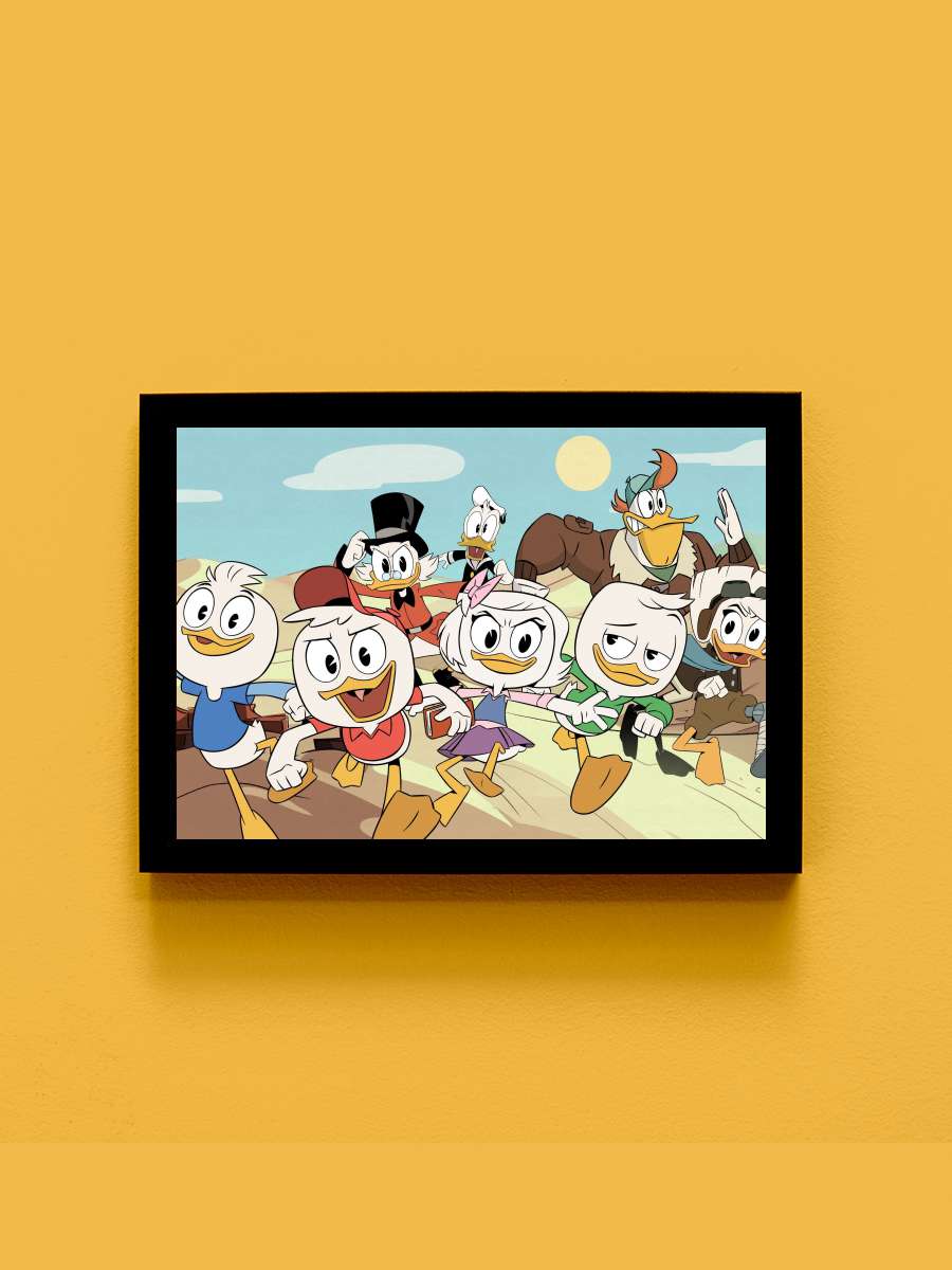 DuckTales Dizi Tablo Siyah Çerçeveli Dizi Poster Duvar Tablo