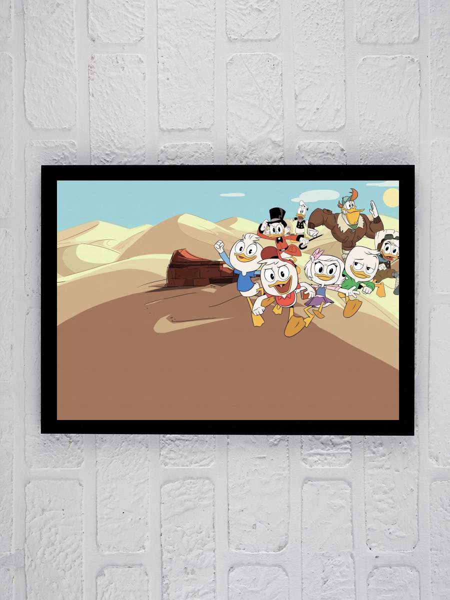 DuckTales Dizi Tablo Siyah Çerçeveli Dizi Poster Duvar Tablo