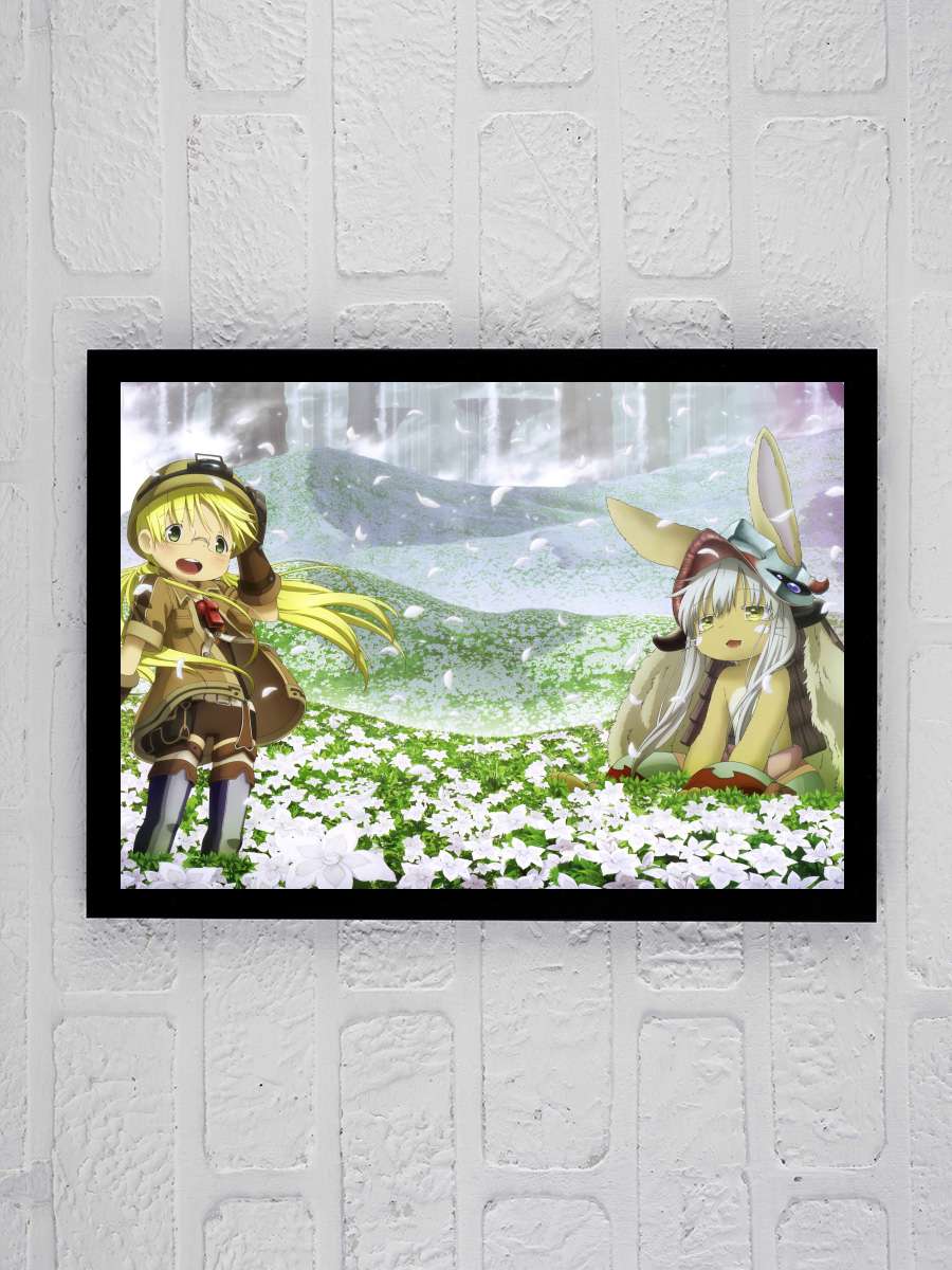 Made in Abyss - メイドインアビス Dizi Tablo Siyah Çerçeveli Dizi Poster Duvar Tablo