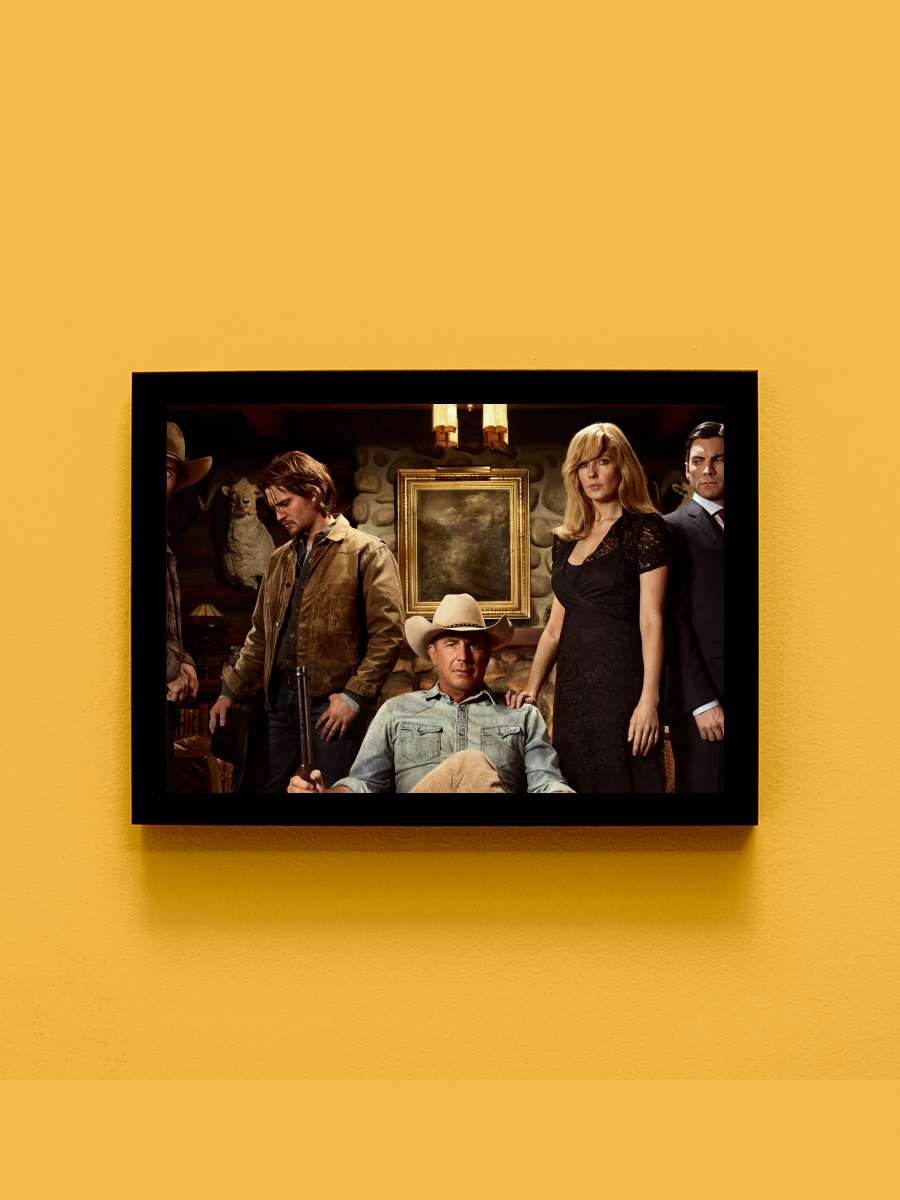 Yellowstone Dizi Tablo Siyah Çerçeveli Dizi Poster Duvar Tablo