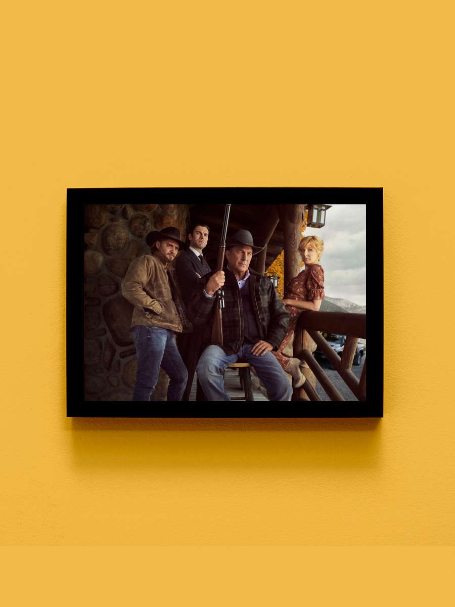 Yellowstone Dizi Tablo Siyah Çerçeveli Dizi Poster Duvar Tablo