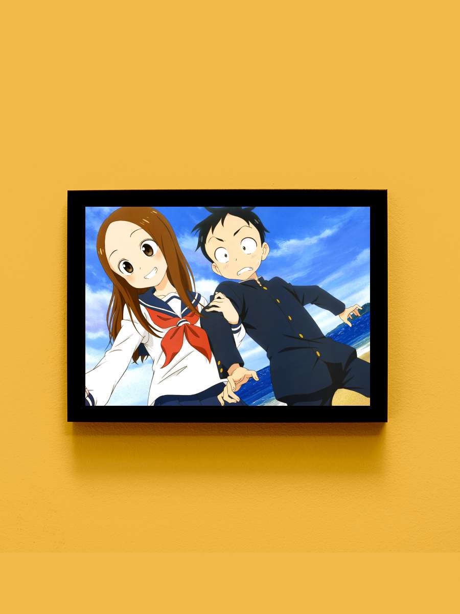 Karakai Jouzu no Takagi-san - からかい上手の高木さん Dizi Tablo Siyah Çerçeveli Dizi Poster Duvar Tablo