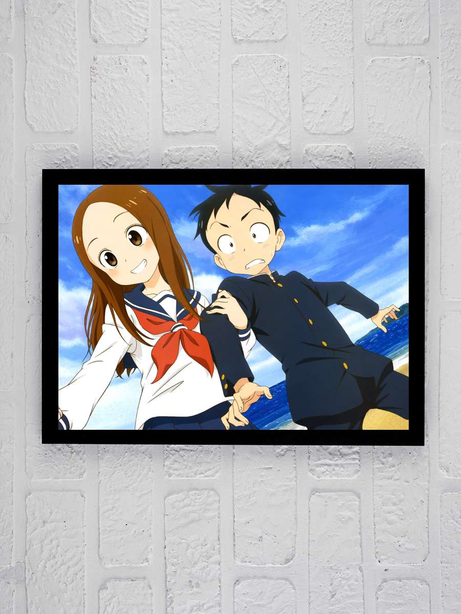 Karakai Jouzu no Takagi-san - からかい上手の高木さん Dizi Tablo Siyah Çerçeveli Dizi Poster Duvar Tablo