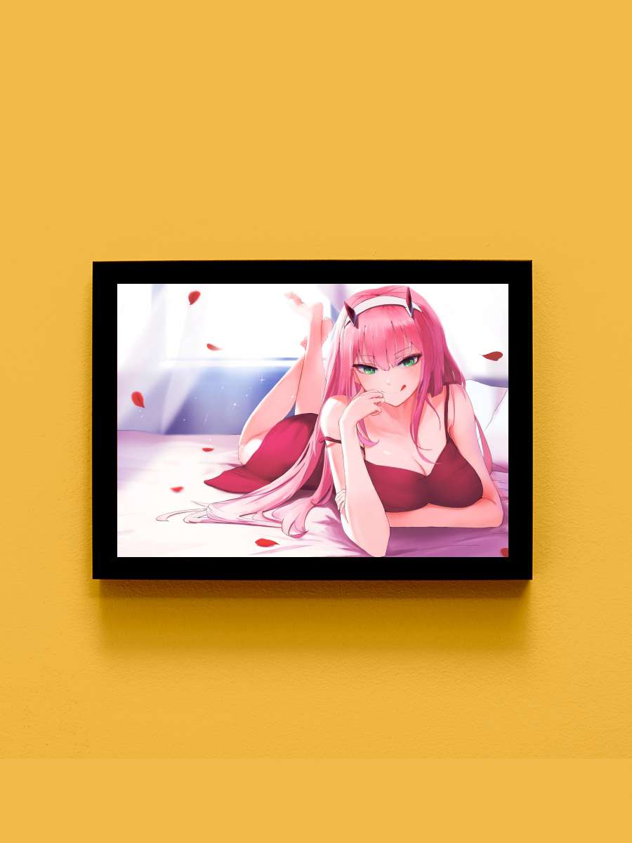 Darling in the FranXX - ダーリン・イン・ザ・フランキス Dizi Tablo Siyah Çerçeveli Dizi Poster Duvar Tablo